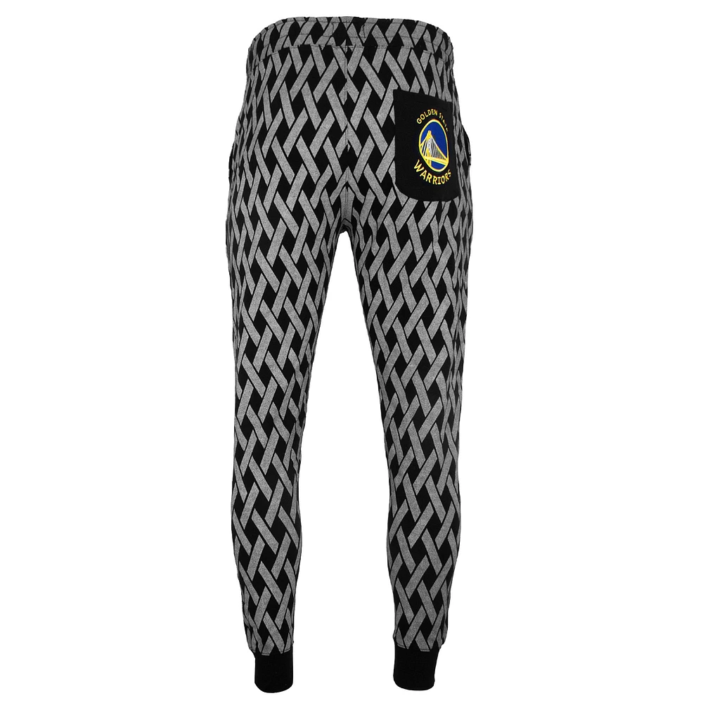 Unisex FISLL x Benny Gold Black Golden State Warriors Statement Edition Splash Net Jogger Pants