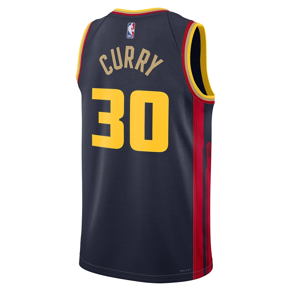 Unisex Nike Stephen Curry College Navy Golden State Warriors 2024/25 Swingman Player Jersey - City Edition