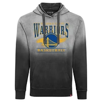 Unisex Sportiqe Black Golden State Warriors Blake Sun-Fade Pullover Hoodie