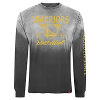 Unisex Sportiqe Black Golden State Warriors Mohave Sun-Dipped Long Sleeve T-Shirt