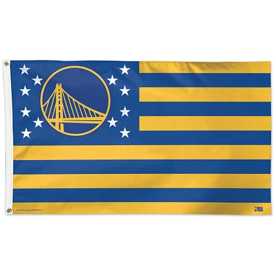 WinCraft Golden State Warriors 3' x 5' Stars & Stripes Drapeau unilatéral
