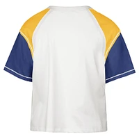 T-shirt court '47 crème Golden State Warriors Premier Raglan pour femmes