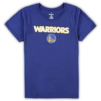 Ensemble combiné t-shirt et short grande taille Fanatics Royal/Heather Grey Golden State Warriors pour femmes