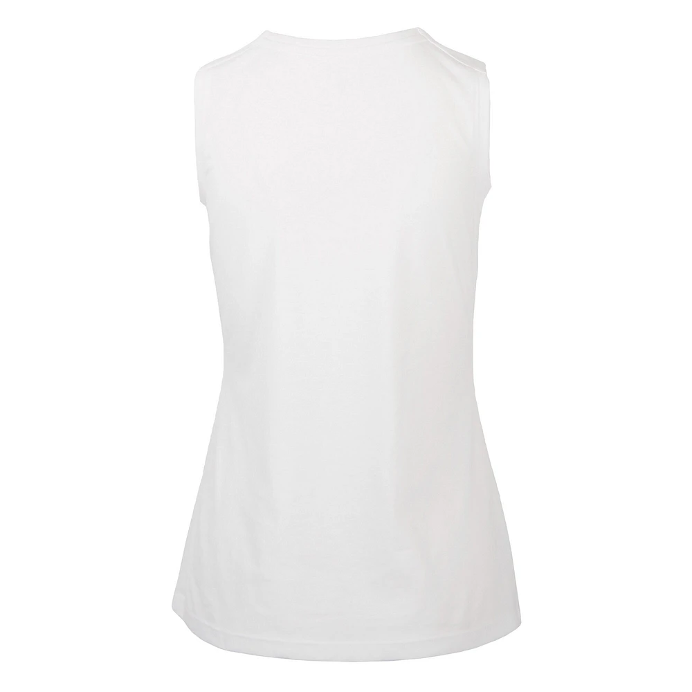 Women's Levelwear  White Golden State Warriors Mother's Day Macy Core Logo Tank Top