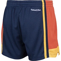 Women's Mitchell & Ness Navy Golden State Warriors Hardwood Classics Jump Shot - Shorts