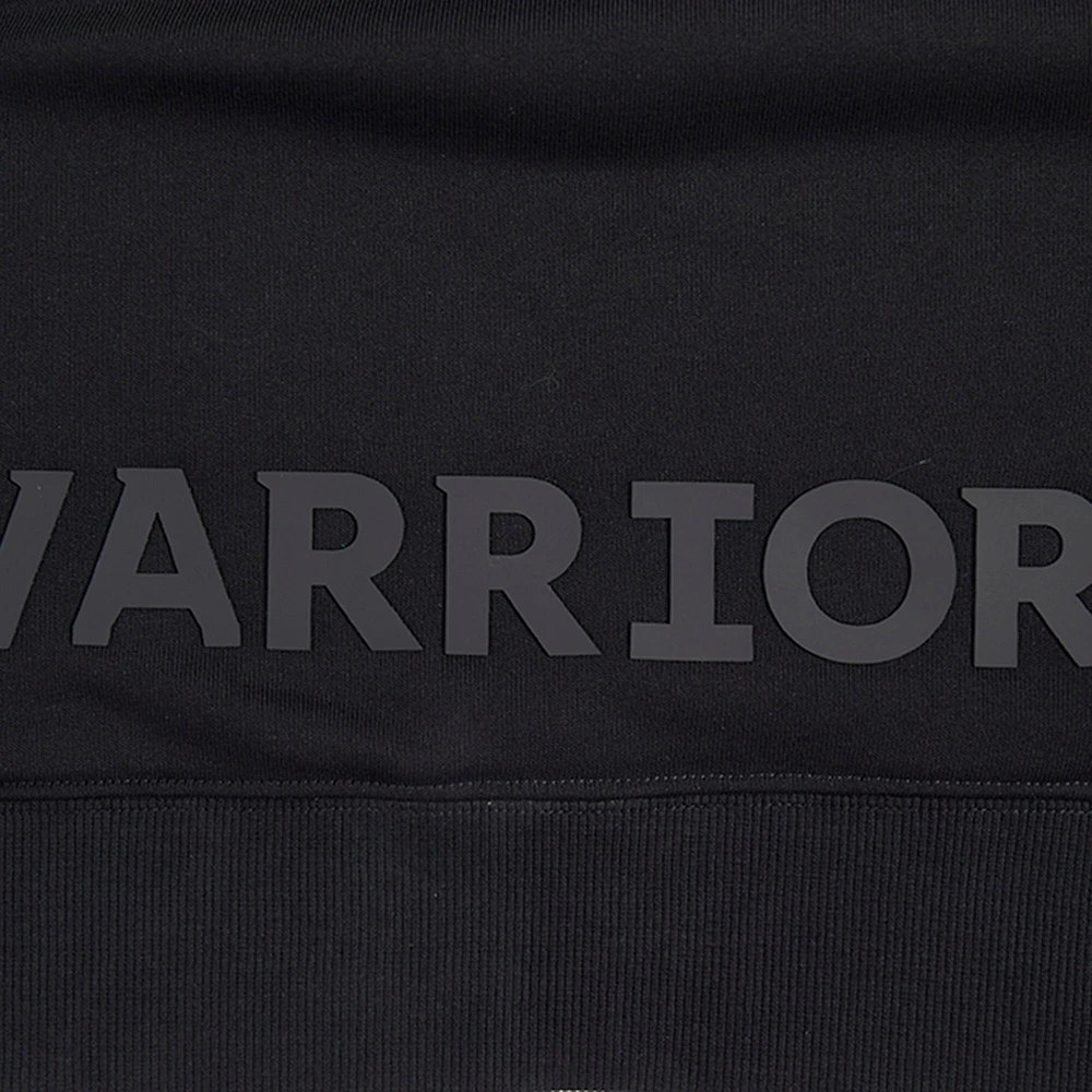 Women's Pro Standard Black Golden State Warriors Jewels Cropped Pullover Hoodie