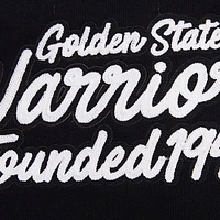 Women's Pro Standard Black Golden State Warriors Paint The City Cropped Pullover Sweatshirt