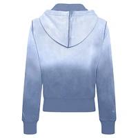 Women's Sportiqe Blue Golden State Warriors Carli Sun Fade Full-Zip Hoodie
