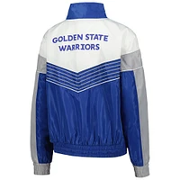 Women's The Wild Collective Royal Golden State Warriors Courtside Half-Zip Track Jacket