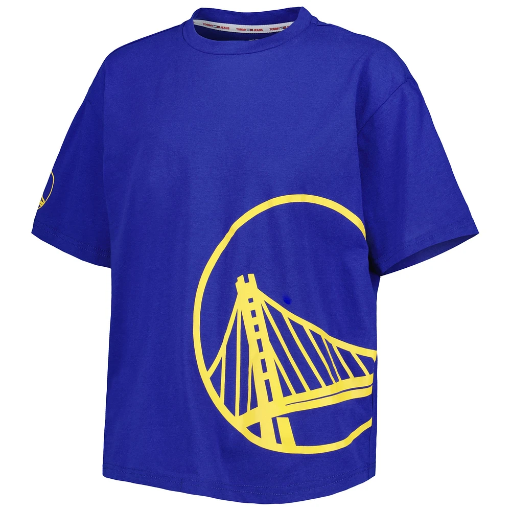 Tommy Jeans - T-shirt Golden State Warriors Bianca pour femme Royal