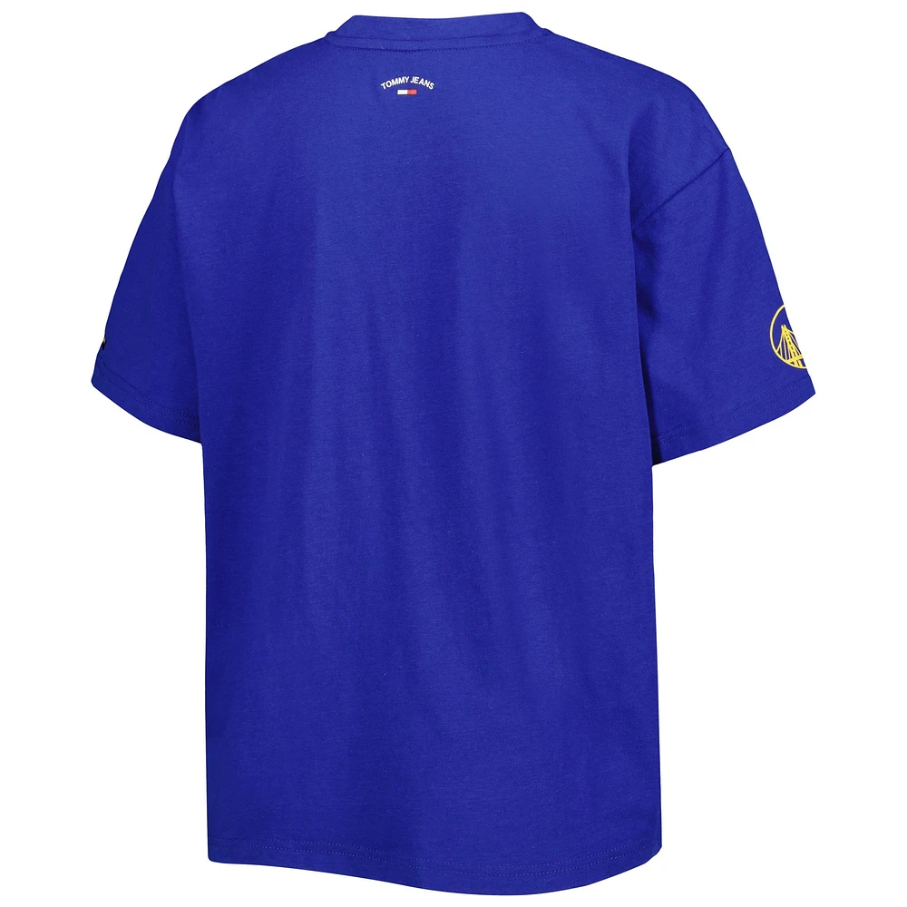 Tommy Jeans - T-shirt Golden State Warriors Bianca pour femme Royal