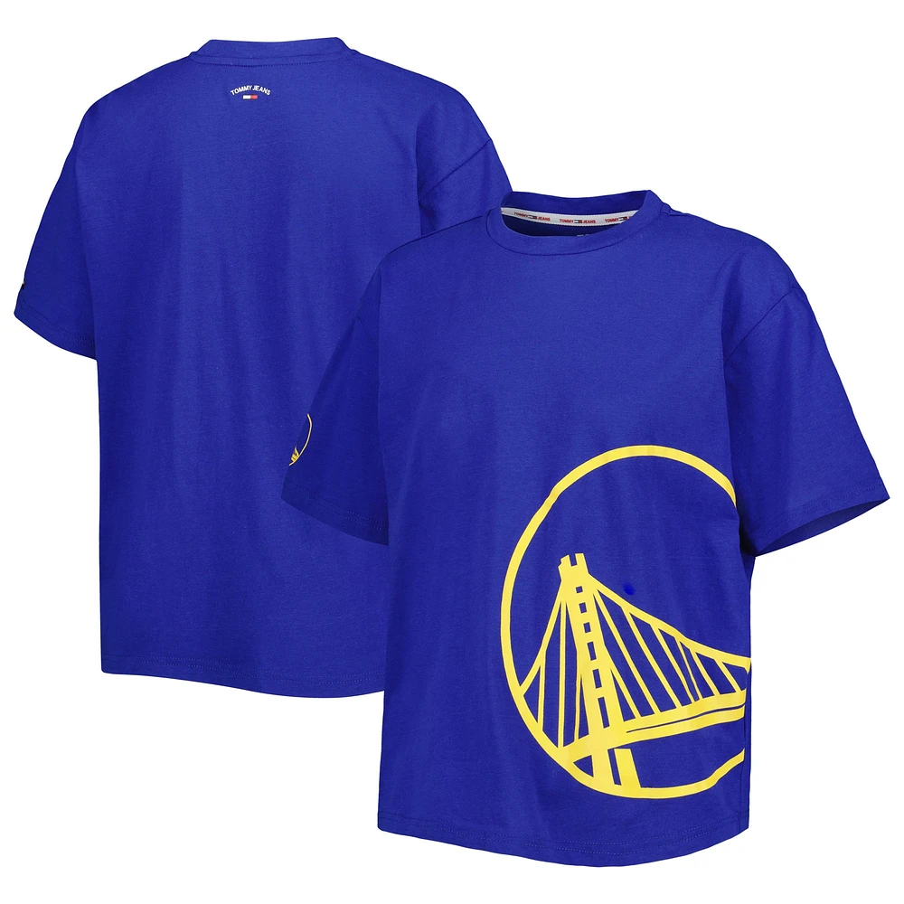 Tommy Jeans - T-shirt Golden State Warriors Bianca pour femme Royal