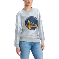 Women's Tommy Jeans Silver Golden State Warriors Tracy Pullover Sweatshirt