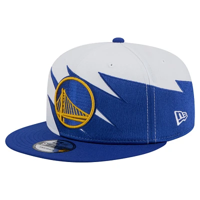 Casquette Snapback 9FIFTY blanche des Golden State Warriors de New Era pour jeunes