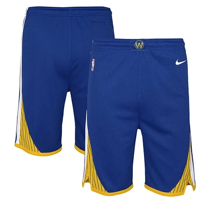 Short Nike Royal Golden State Warriors Swingman Icon Edition pour jeune