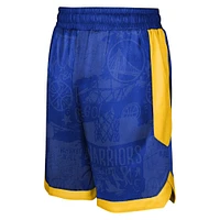 Youth Royal Golden State Warriors Street Art Shorts