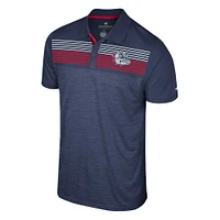 Men's Colosseum Navy Gonzaga Bulldogs Langmore Polo
