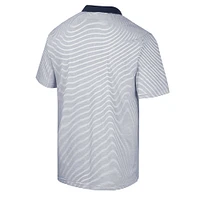 Men's Colosseum White/Navy Gonzaga Bulldogs Print Stripe Polo