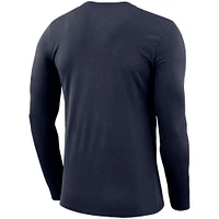 Men's Nike Navy Gonzaga Bulldogs Basketball Drop Legend Long Sleeve Performance T-Shirt