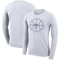 Men's Nike White Gonzaga Bulldogs Basketball Icon Legend Performance Long Sleeve T-Shirt