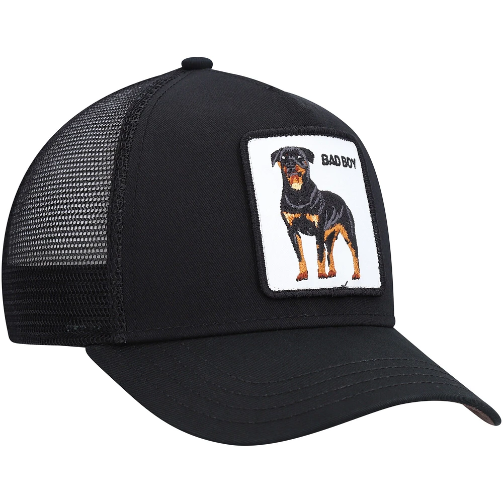 Casquette Snapback noire Baddest Boy Trucker Goorin Bros pour hommes