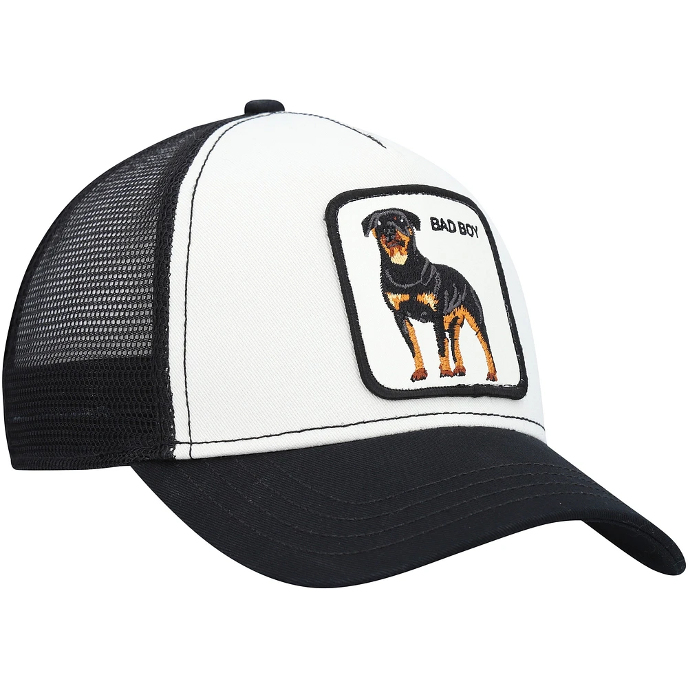 Men's Goorin Bros White The Baddest Boy Trucker Snapback Hat
