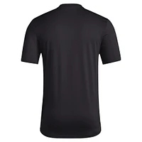 Men's adidas Black Grambling Tigers Primary Locker Logo Pre-Game AEROREADY T-Shirt