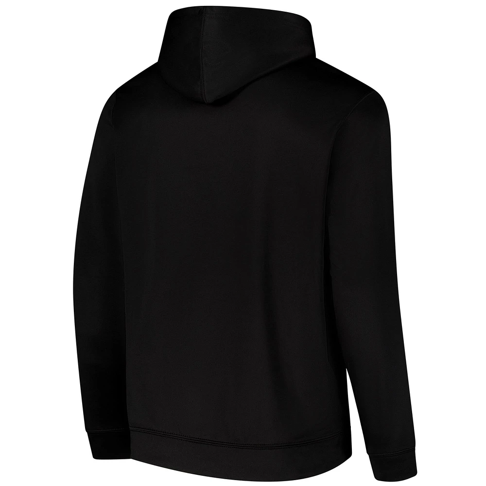Men's Colosseum  Black Grambling Tigers Blackout 3.0 Pullover Hoodie