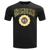 Men's Pro Standard Black Grambling Tigers Crest T-Shirt