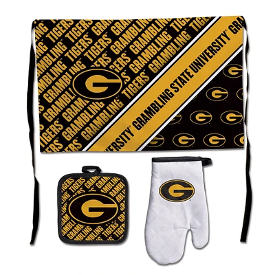 WinCraft Grambling Tigers 3-Piece Barbecue Set