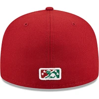 Men's New Era Red Great Lakes Loons Authentic Collection 59FIFTY Fitted Hat