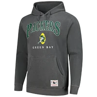 Mitchell & Ness  Gray Green Bay Packers Slot Pullover Hoodie