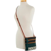 Dooney & Bourke Green Bay Packers Infield Triple Zip Crossbody Purse