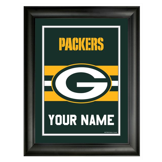 Cadre d'équipe personnalisé Green Bay Packers 12'' x 16''