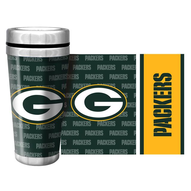 Packers de Green Bay 16oz. Tasse de voyage en papier peint enveloppant