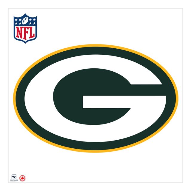 Green Bay Packers 36'' x 36'' mur repositionnable avec logo d'équipe - décalcomanie