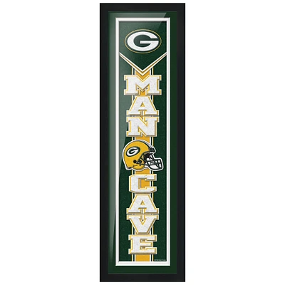 Green Bay Packers 6'' x 22'' Man Cave Framed - Artwork