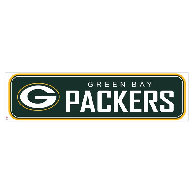 Green Bay Packers 90'' x 23'' mur repositionnable - décalcomanie