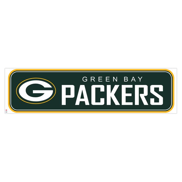 Green Bay Packers 90'' x 23'' mur repositionnable - décalcomanie