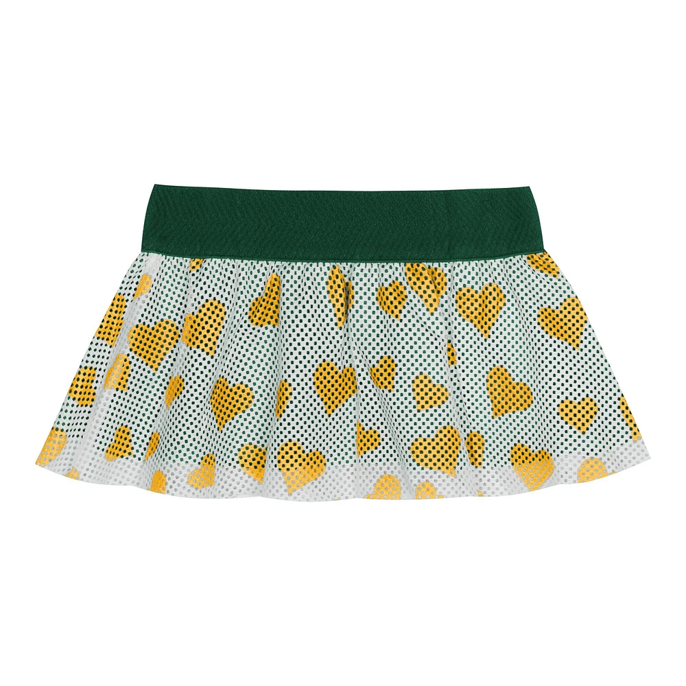 Infant  Green Bay Packers Love My Team Bodysuit & Skirt Set