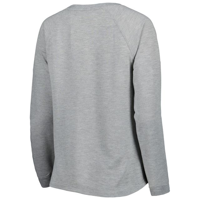 T-shirt à manches longues raglan gris chiné Green Bay Packers pour junior