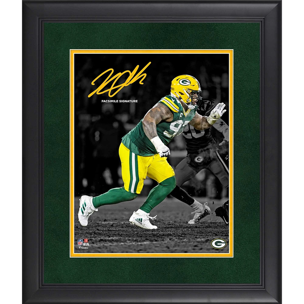 Photographie encadrée de Kenny Clark, Packers de Green Bay, 11" x 14"