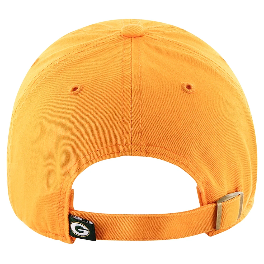 Men's '47 Gold Green Bay Packers Secondary Clean Up Adjustable Hat
