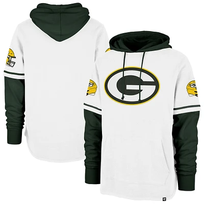 Sweat à capuche blanc '47 Green Bay Packers Trifecta Shortstop pour homme