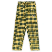 Men's Concepts Sport Green/Black Green Bay Packers Big & Tall Flannel Sleep Set