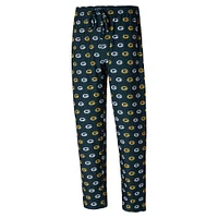 Men's Concepts Sport Green Bay Packers Record Allover Print Knit Pants