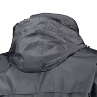 Dunbrooke Graphite Green Bay Packers Circle Sportsman Veste imperméable compressible légère à fermeture éclair intégrale pour homme