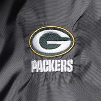 Dunbrooke Graphite Green Bay Packers Circle Sportsman Veste imperméable compressible légère à fermeture éclair intégrale pour homme