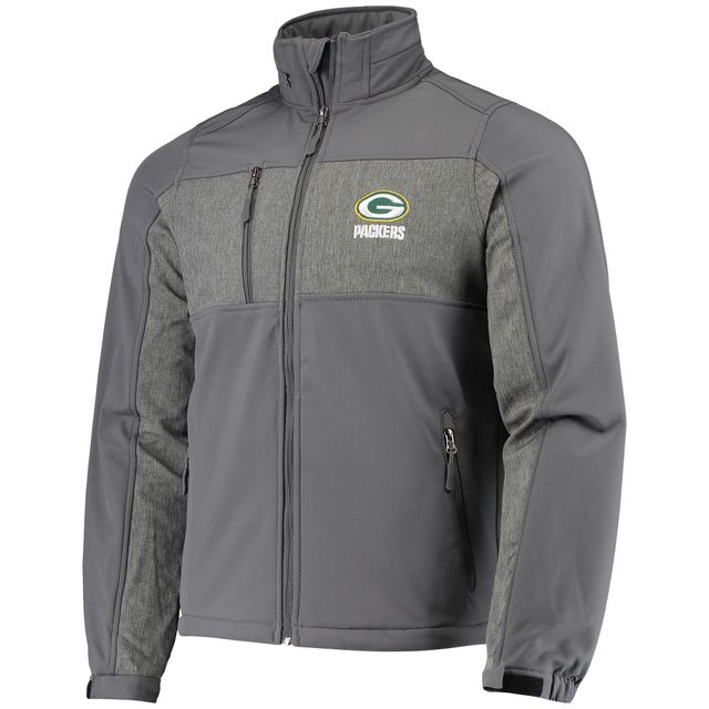 Veste Dunbrooke Graphite Green Bay Packers Circle Zephyr Softshell pour homme