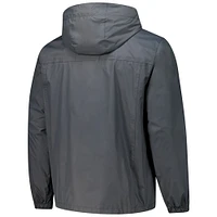 Men's Dunbrooke Graphite Green Bay Packers Tropic Waterproof Packable Full-Zip Hoodie Jacket